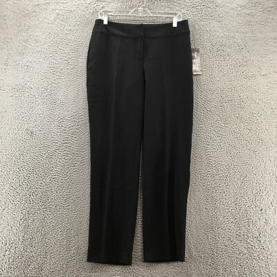 black dress in white christmas Women's Carbon38 Satin Straight Leg Pant - Black