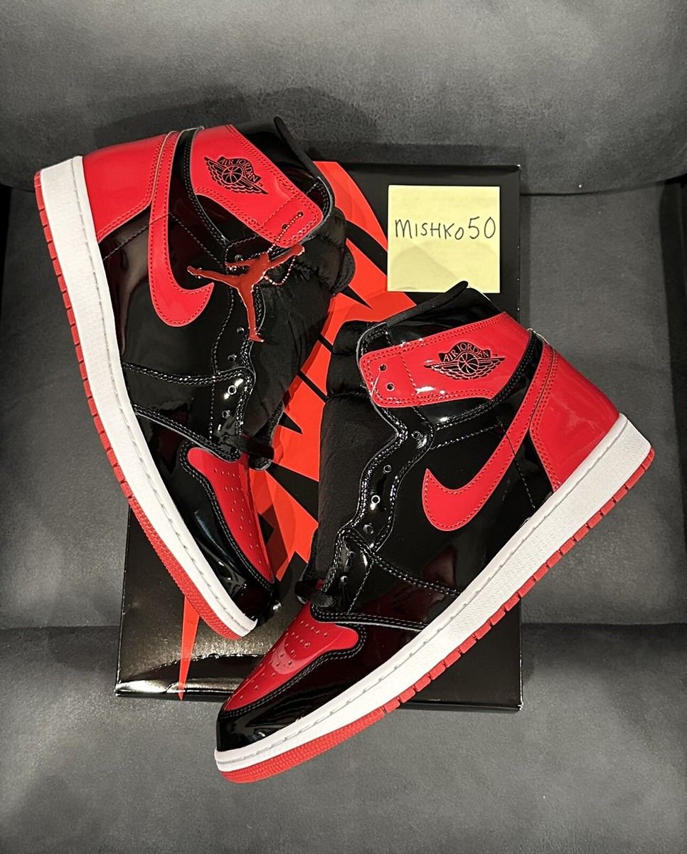 Air Jordan Retro 1 High OG Patent Bred Banned '85 Nike Dunk Air Jordan Retro 1 High OG Patent Bred Banned '85 Nike Dunk