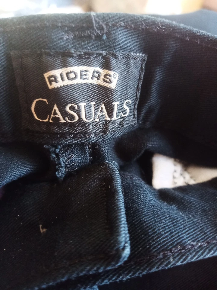 Riders Casuals pants Women 10 Dark Blue slacks Straight Leg  Ladies - Image 3 of 4