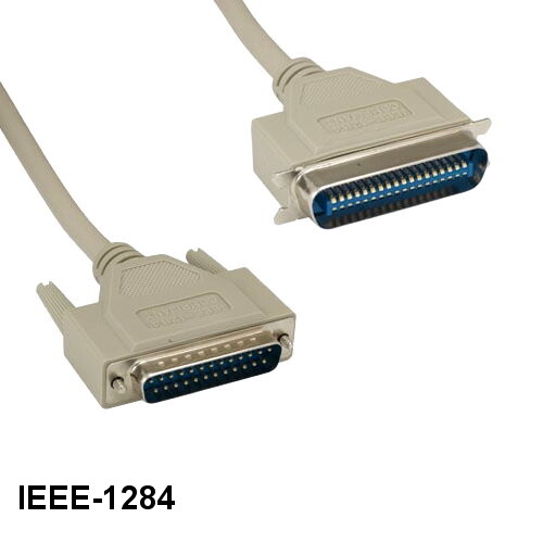 Kentek 15' IEEE1284 DB25 to Centronics CN36 Male M/M Parallel Printer Data Cable - Picture 1 of 1