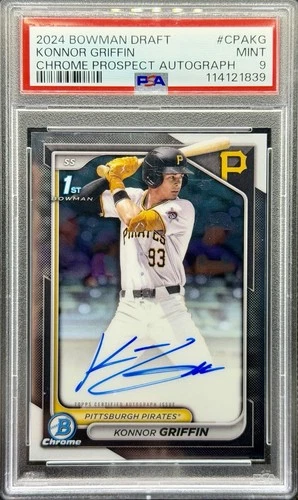 2024 Bowman Draft - Chrome Prospect Autographs Konnor Griffin #CPA-KG PSA 9