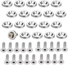 20PCS M6 Engine Bay Dress-Up Fender Washer Bolt Kit Aluminum Set