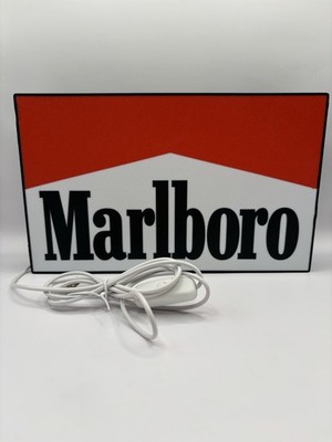 marlboro cigarette lamp Marlboro Cigarette Light Up LED Neon Sign Reds Cowboy Zippo Ashtray Rolling