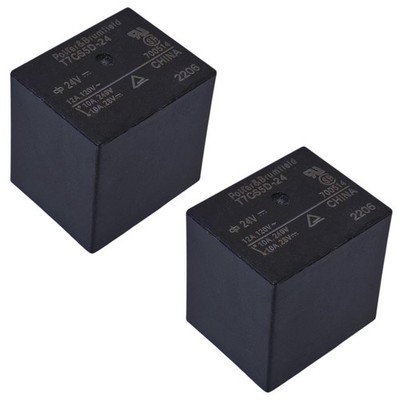 2 PCS T7CS5D-24 24VDC Power Relay Equivalent Fits JZC-22FFC15D24VDC Replace