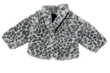 American Girl Lovely Leopard Coat Grey Gray Paris Mix & Match Animal Print