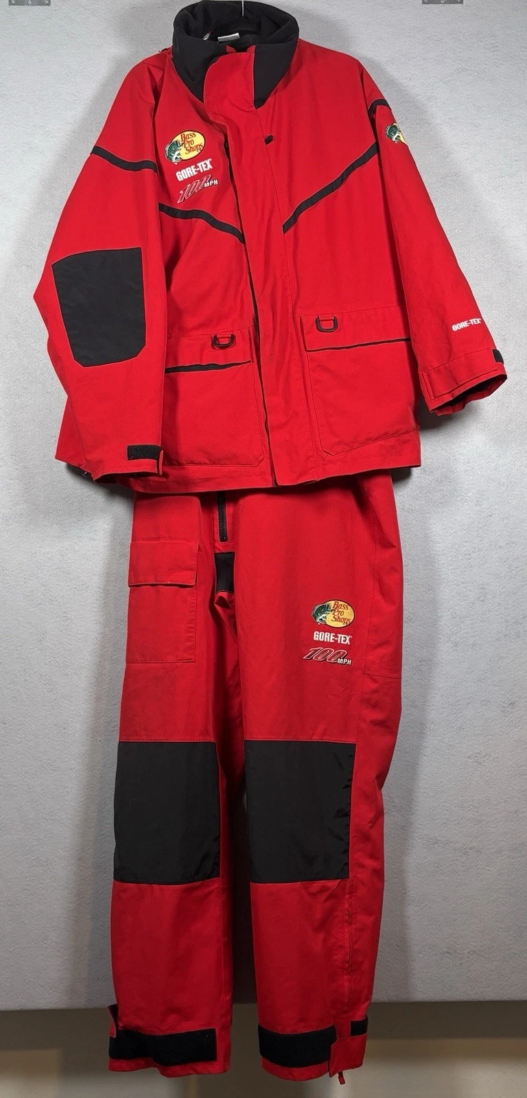 Bass Pro Shop GORE-TEX 100mph Overalls And Jacket Size XL And Pants Large Tall