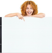 Large Engineering Graph Paper Pad 22x 17 Landscape 4 X 4 Blue Grid Pad Giant ...