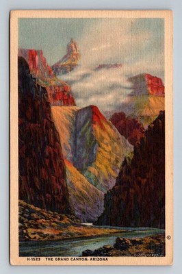 Arizona Fred Harvey 1950s Grand Canyon National Park AZ Vintage Postcard