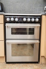John Lewis Dual Fuel 60L Cooker with Double Oven - Stainless Steel