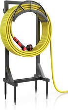 Garden Hose Holder, Metal Water Hose Storage Stand Hanger, Freestanding Water