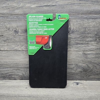 Vintage Plasticolor Easy Fit Mud Guard 8''x 15'' - Set of 2 USA Made Blackout 