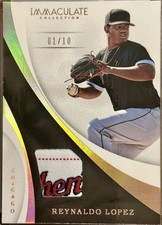 2017 Panini Immaculate Collection Reynaldo Lopez #S-RL 1.10 Logo Patch - TCCCX