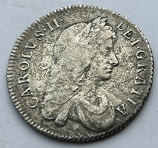 1679 Silver Charles II Silver Shilling Coin