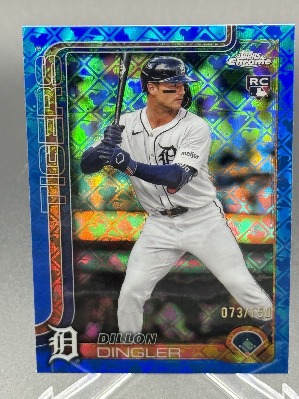 2025 Topps Chrome Logofractor DILLON DINGLER Blue Refractor /150 #274 (RC)