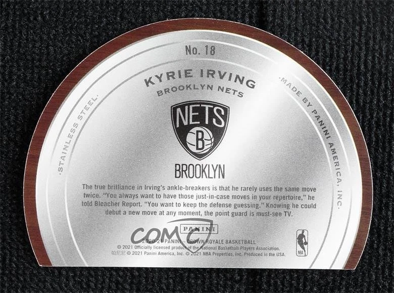 2020-21 Panini Crown Royale Test of Time Asia Exclusive Red Kyrie Irving #18 - Image 2 of 2