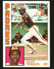 1984 Topps Baseball #693 - Alan Wiggins - San Diego Padres  84-2030