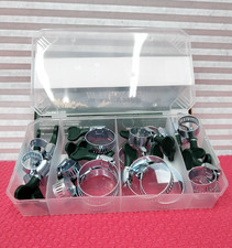 WING NUT HOSE CLAMPS SET 19 PCS ADJUSTABLE PIPE CLIPS HIGH QUALITY GERMAN  🔧🟢