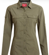 Image of Craghoppers Womens NosiLife Adventure Long Sleeved Shirt III Size 14 new