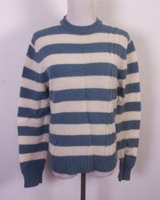 vintage 60s 70s Izod Lacoste for Her Cable Knit 100 Wool Sweater Alligator SZ L