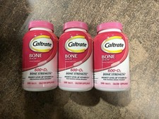 3-pack Caltrate Bone Health 600  D3 Bone Strength Calcium 200ct 07/2026 