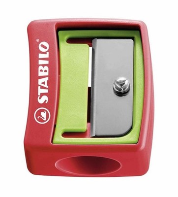STABILO Spitzer -   woody 3 in 1 Spitzer - für extradicke Stifte - rot/grün S...