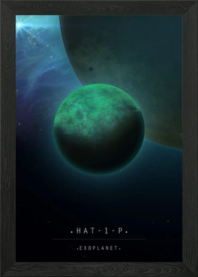 Hat 1P Exoplanet Framed Wall Art Poster Canvas Print Picture