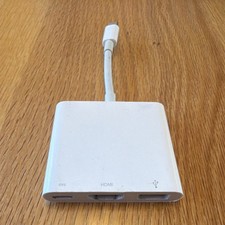 Apple USB-C Multiport Adapter, HDMI  USB, Portable, White, A1621