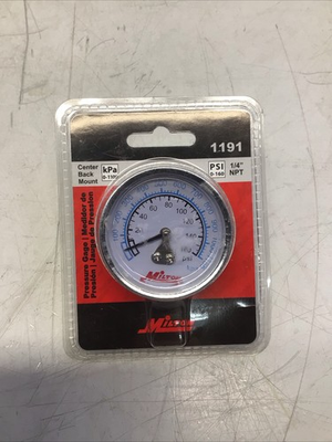 #ad #ad Milton 1191 Mini High Pressure Dial Gauge Brass 1 4in NPT $14.95