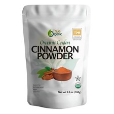 True Organic Ceylon Cinnamon Powder, 1 lb, Premium Grade, Gluten Free