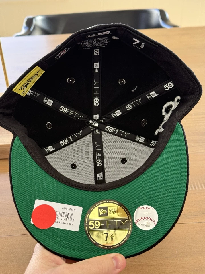 New Era Boston Red Sox 59Fifty Sombrero Ajustado Dieta Comienza Lunes, Talla 7 5/8 Foto 4 de 4