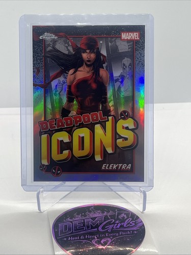 Elektra #DI-7 2025 Topps Chrome Marvel Deadpool&Wolverine Icons Refractor
