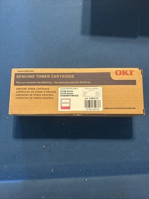 OKI 43865718 Magenta C6100 C6150 MC560 C5550MFP Genuine OEM Toner Cartridge