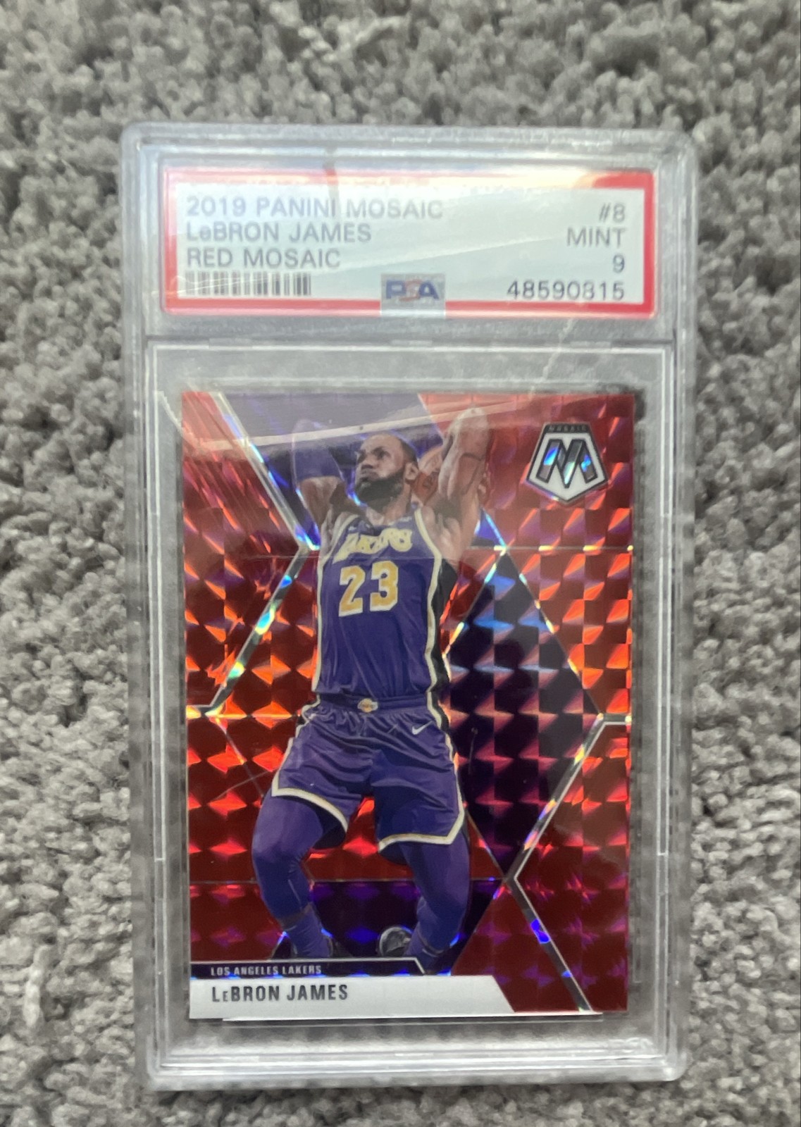 2019-20 Panini Mosaic - LeBron James #8 Red Prizm