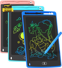 3 Pack LCD Writing Tablet for Kids, 8.5 Inch Colorful Doodle Board Drawing Table