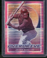 2021 Panini Chronicles #1 Javier Baez Overdrive Pink Pulsar