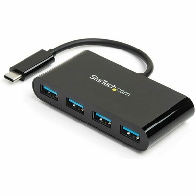 StarTech USB C Hub - 4 Port USB C to USB-A (4x) - Bus Powered USB Hub - USB Type