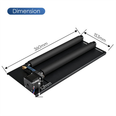 Monport Rotary Axis for Cylinder Surface Rotation 40W CO2 Laser Engraver Cutter