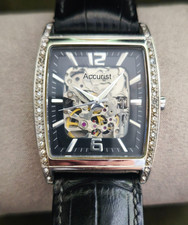 Rare Accurist MS248 Limited Edition Automatic Dress Watch 21 Jewels - Skeleton -