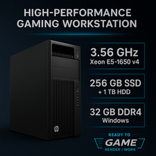 HP Z440| 3.60 GHz Xeon E5-1650 v4 |32GB DDR4| 256GB SSD + 1 TB HDD| Quadro M2000