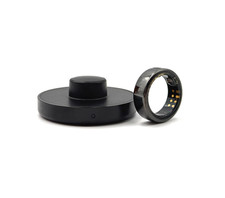 Oura Ring Gen 3 Horizon - Titanium - Size 08 - Black - HEAVILY SCRATCHED