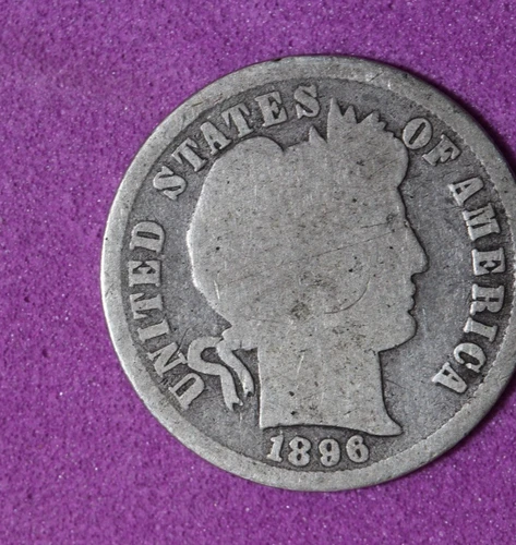 1896-  Barber Silver One Dime #P33996