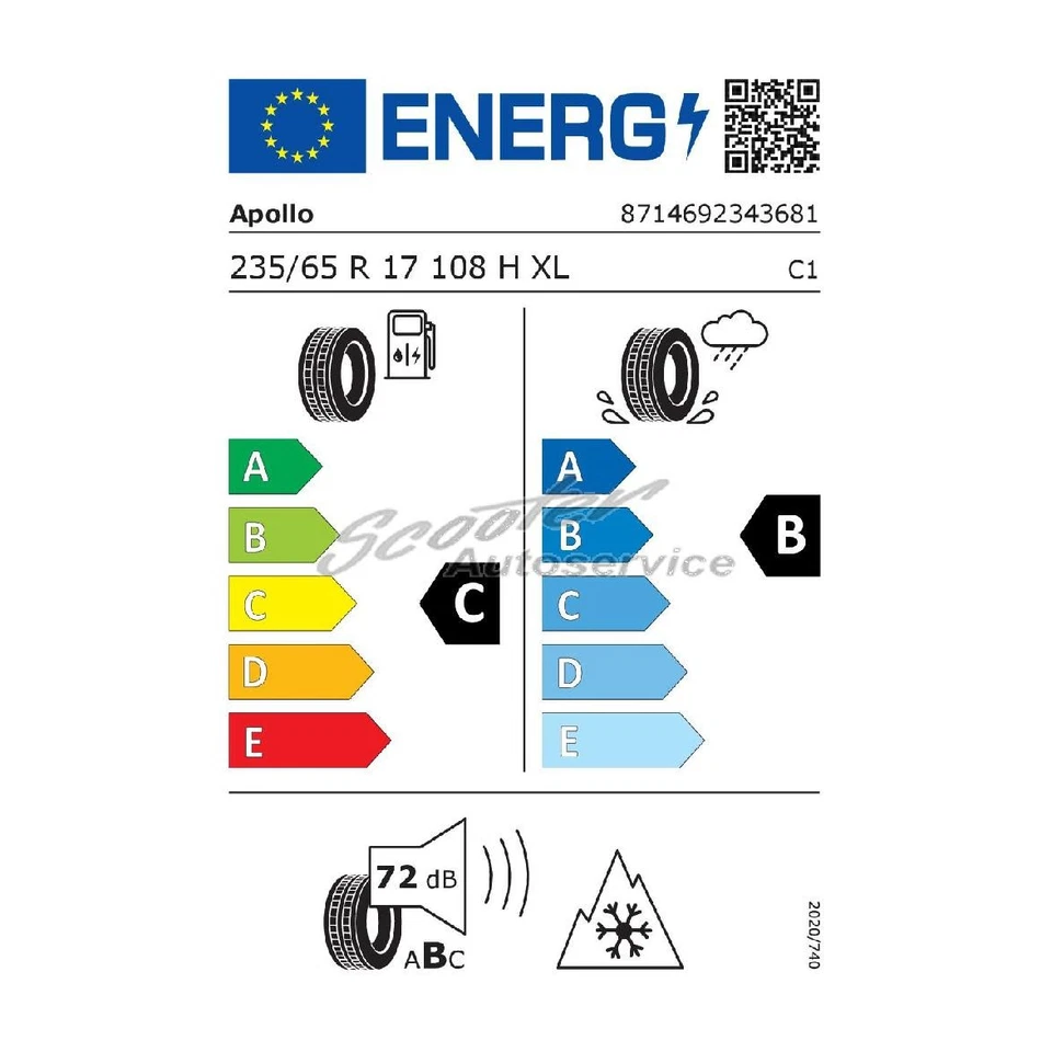 Winter-Reifen Apollo 235/65 R17 108H Aspire XP Winter 3PMSF XL | 64887 - Bild 2 von 4