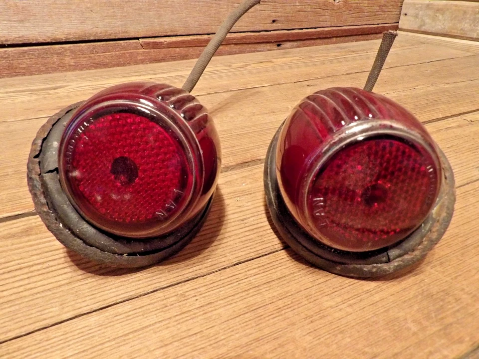 Juego de lentes de luz trasera Hudson vintage 1938 1939 convertibles 3Cpe VicCpe Foto 4 de 4