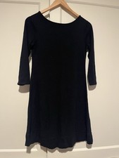 Donna Ricco Black V-Back Knit Dress Size XS