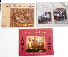 3 Vintage Priscilla Hauser Country Style Painting Books Instructional Patterns