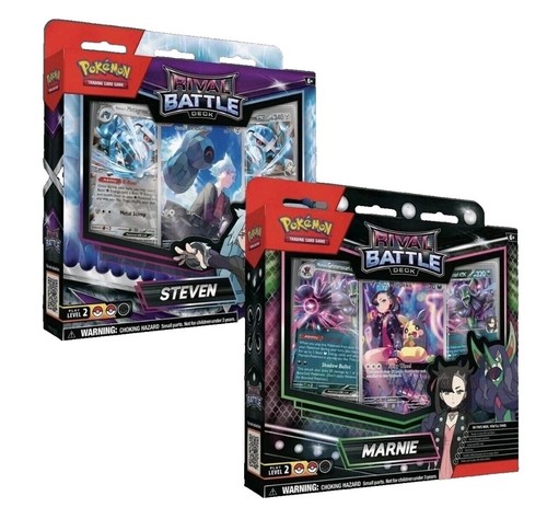 Destined Rivals TCG Rival Battle Deck Marnie & Steven Factory Sealed, 2 DECKS
