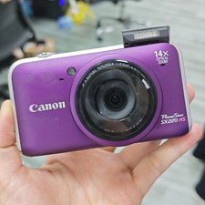 Canon PowerShot SX220 HS Digital Camera 12.1 MP 14x Zoom Purple English 95 New