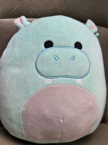 Kellytoy Squishmallows Hank das Nilpferd 8 Zoll Plüschfigur - blau türkis aqua