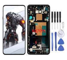 For ZTE Nubia RedMagic 7S Pro LCD Display Touch Screen Digitizer W/Black frame