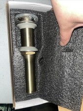 BWE Bathroom Sink Pop-Up Drain with Overflow Brass